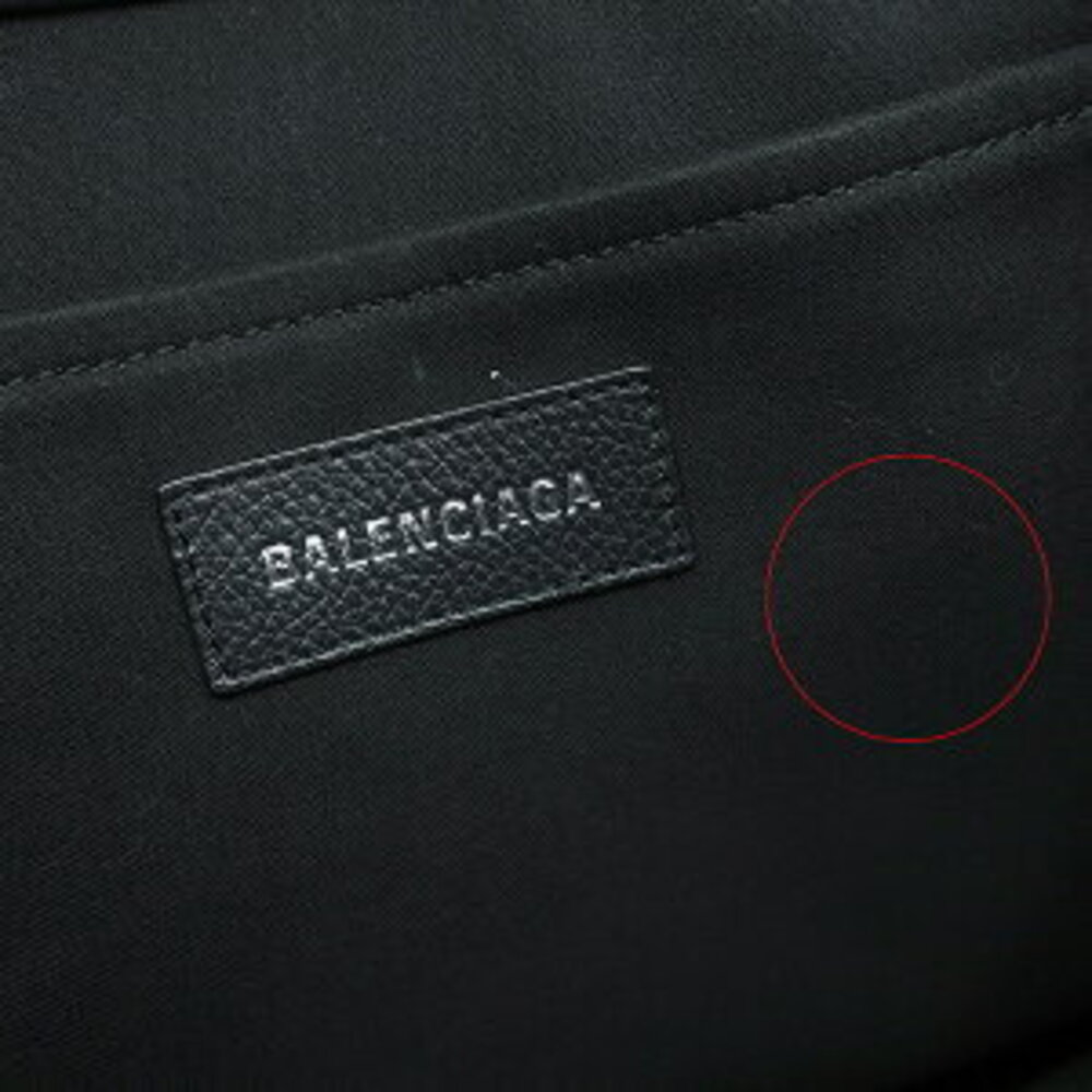 Balenciaga Tote Bag Black Leather Shoulder Strap - Picture 8 of 9